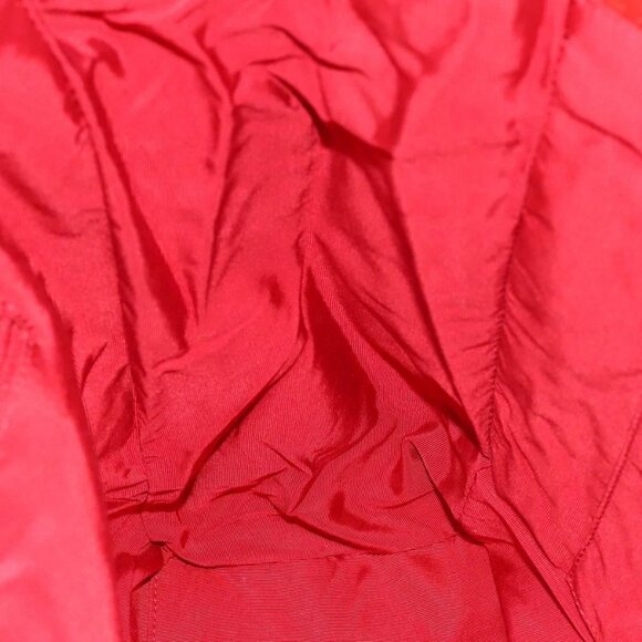 CHANEL Matelasse Chain Tote Bag Lamb Skin Red Silver CC Auth 120921 - Picture 12 of 16